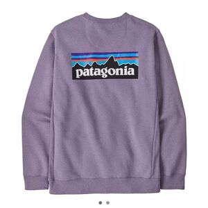 Patagonia Men's XL P-6 Logo Uprisal Crew Sweatshirt Purple NWT Cozy Soft